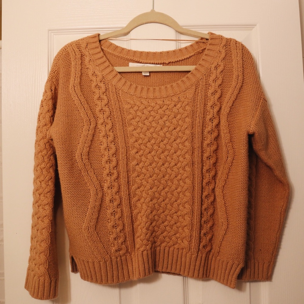Comfy tan Lauren Conrad Sweater